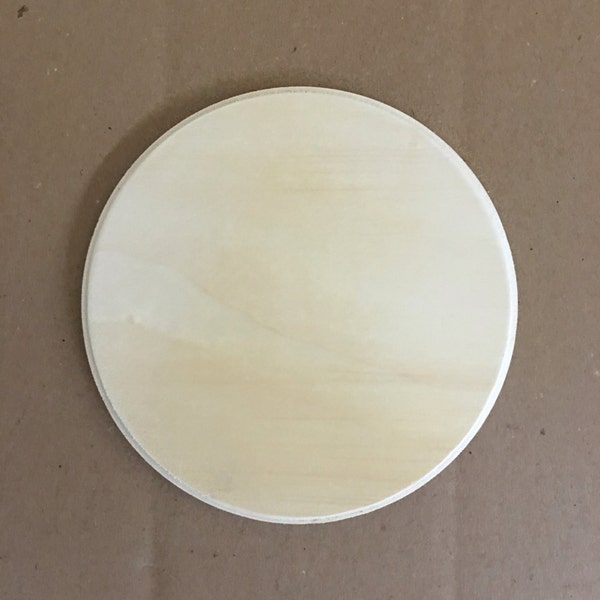 6.5" Wood Circle I Wooden Circle I Small Wood Circle I Wood Circle Cutout I Wood Circle Shape I Circle Plaque I Circle Cutout