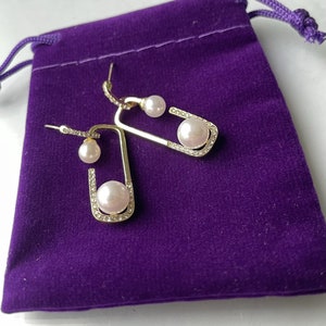 Paper Clip Earrings. Earrings Beautiful hand made pair earrings. Dangle earrings always in style design
