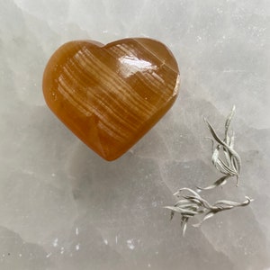 Whiskey Calcite Hearts