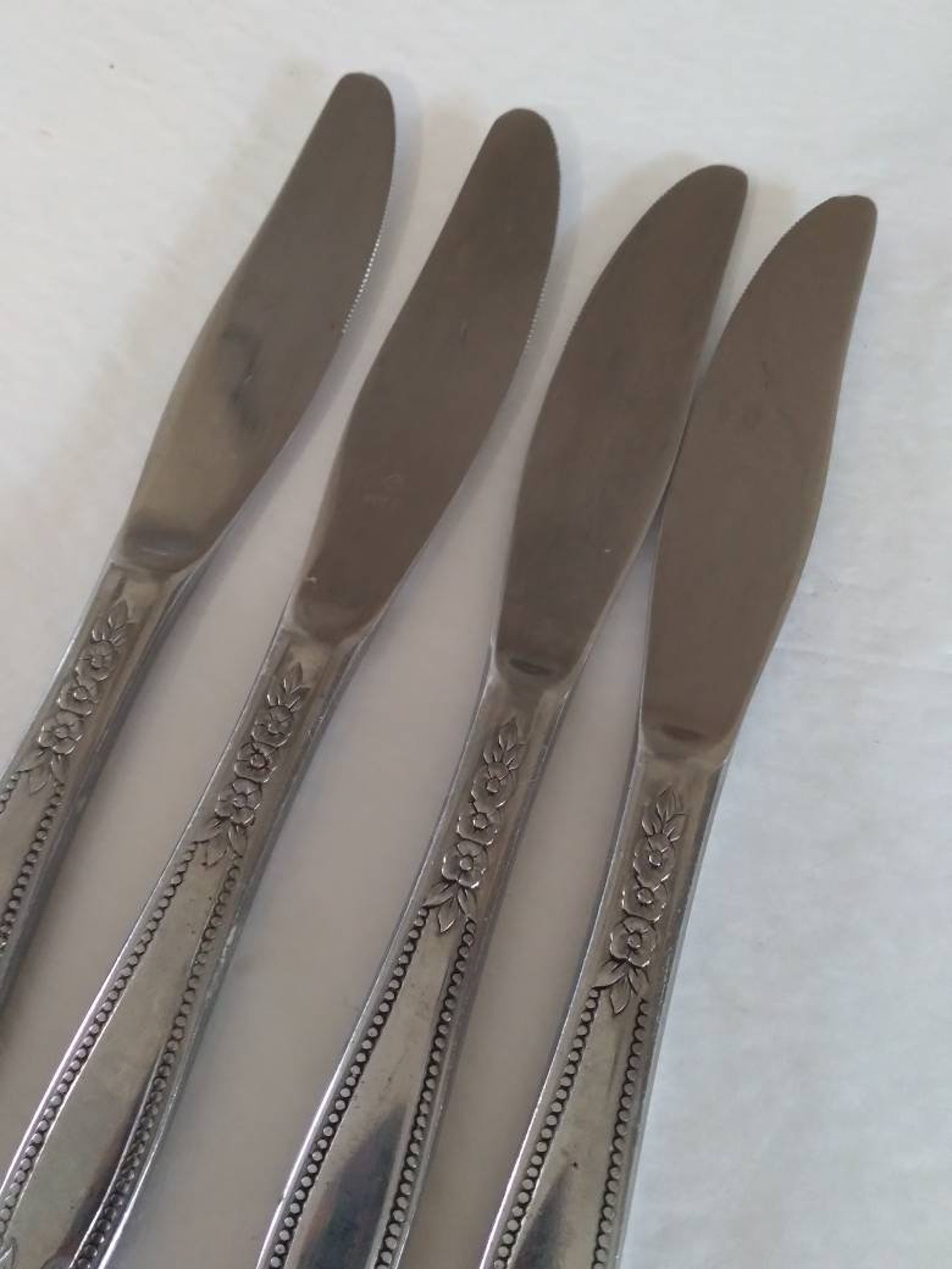 Northland korea stainless steel flatware set of 4 dinner Etsy