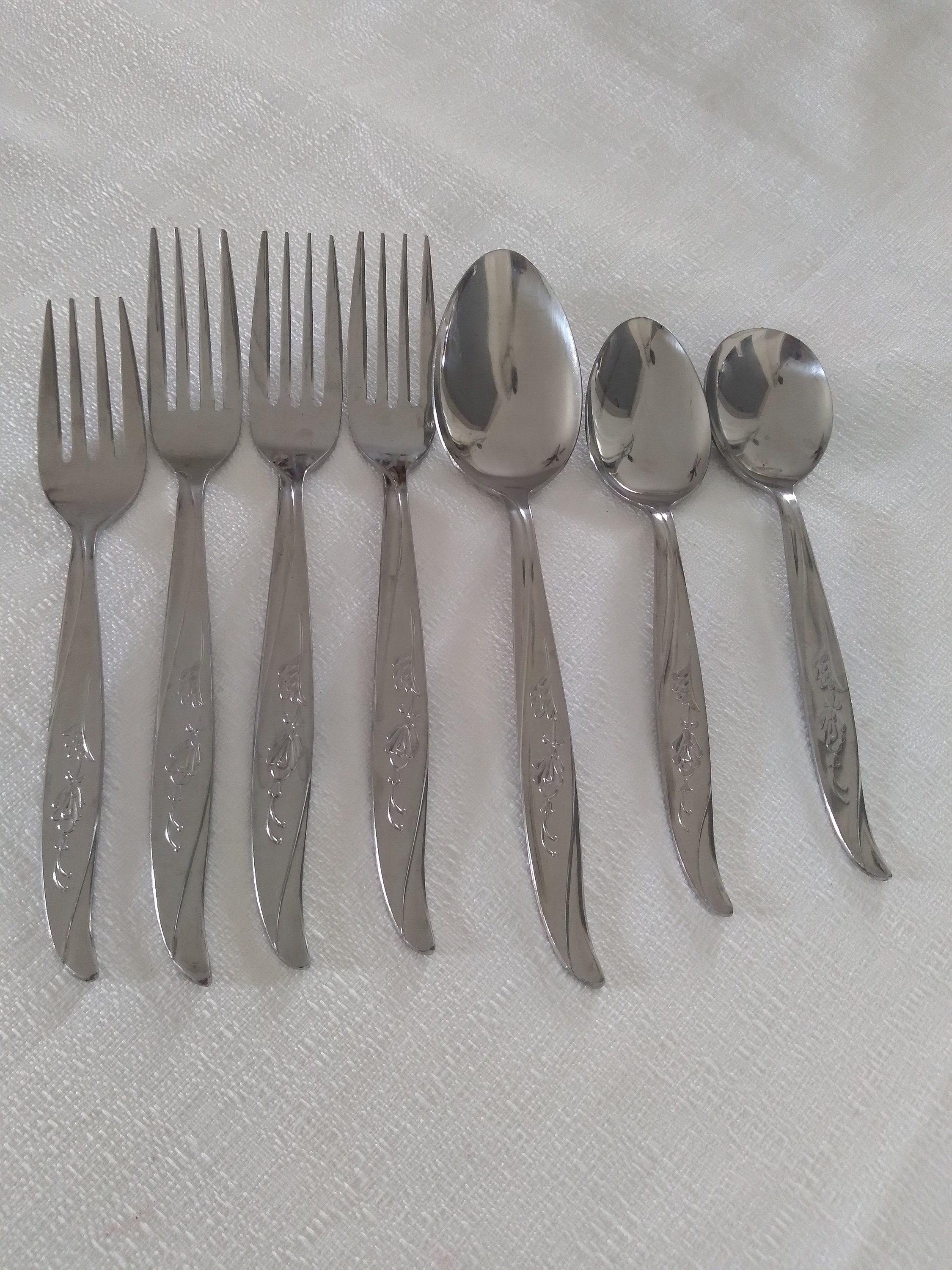 Castle Court Wheat Stainless Japan Forks Spoons - Etsy