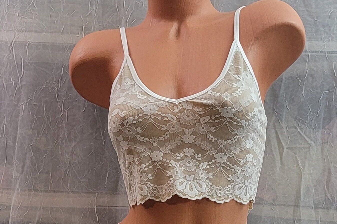 Lace Bralette, Cami Crop Top Stylish and Versatile Summer