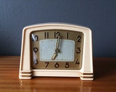 Old Jaz Cavic alarm clock - 1956 - in bakelite, Art Deco style