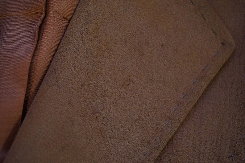 60s70s Men/'s 41R M-L Saxony Hall Wilson/'s Montevideo MN Minnesota Western Suit Jacket Brown Suedecloth Sport Coat Blazer Cowboy