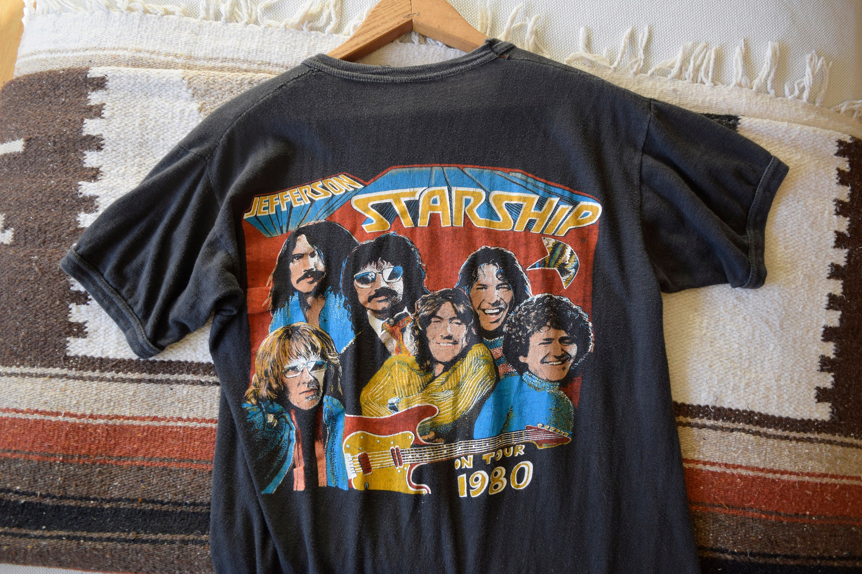 Rare Vintage 1980 Jefferson Starship Tour T-shirt: Double Sided