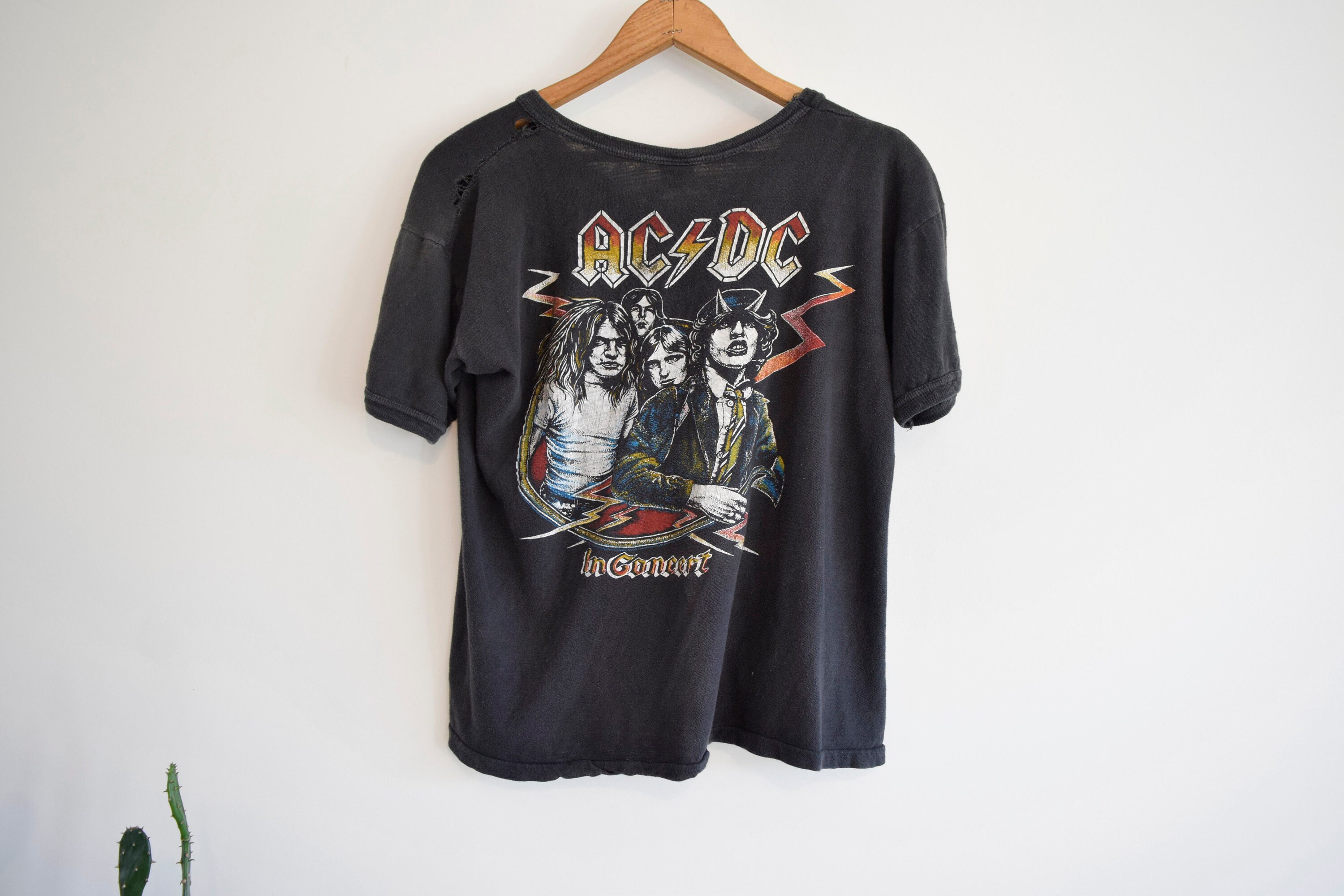 Rare Vintage 1979 AC/DC Back in Black Tour T-shirt - Etsy