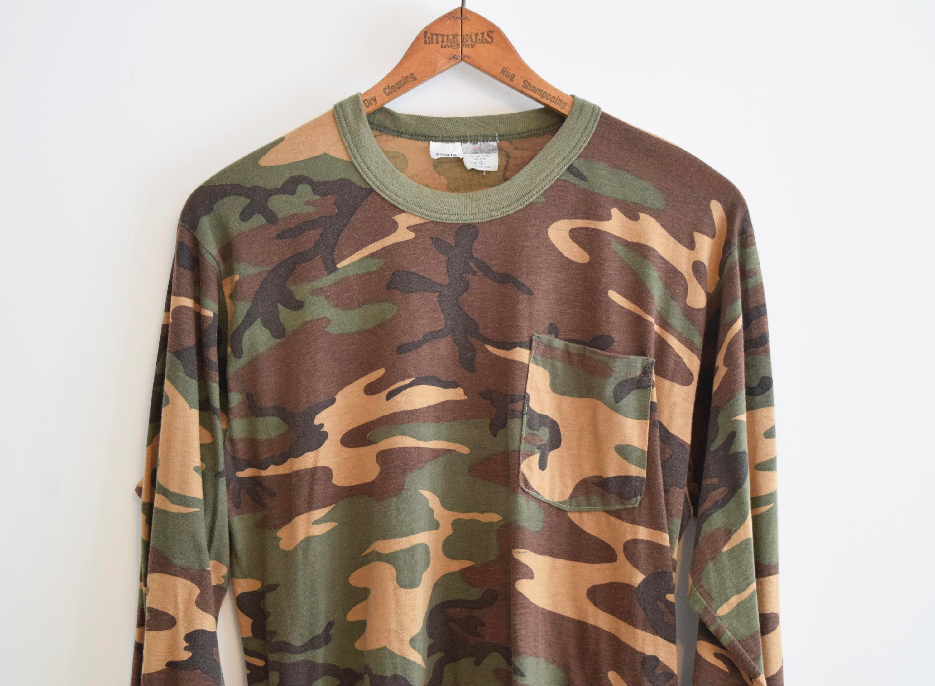 camo ringer tee