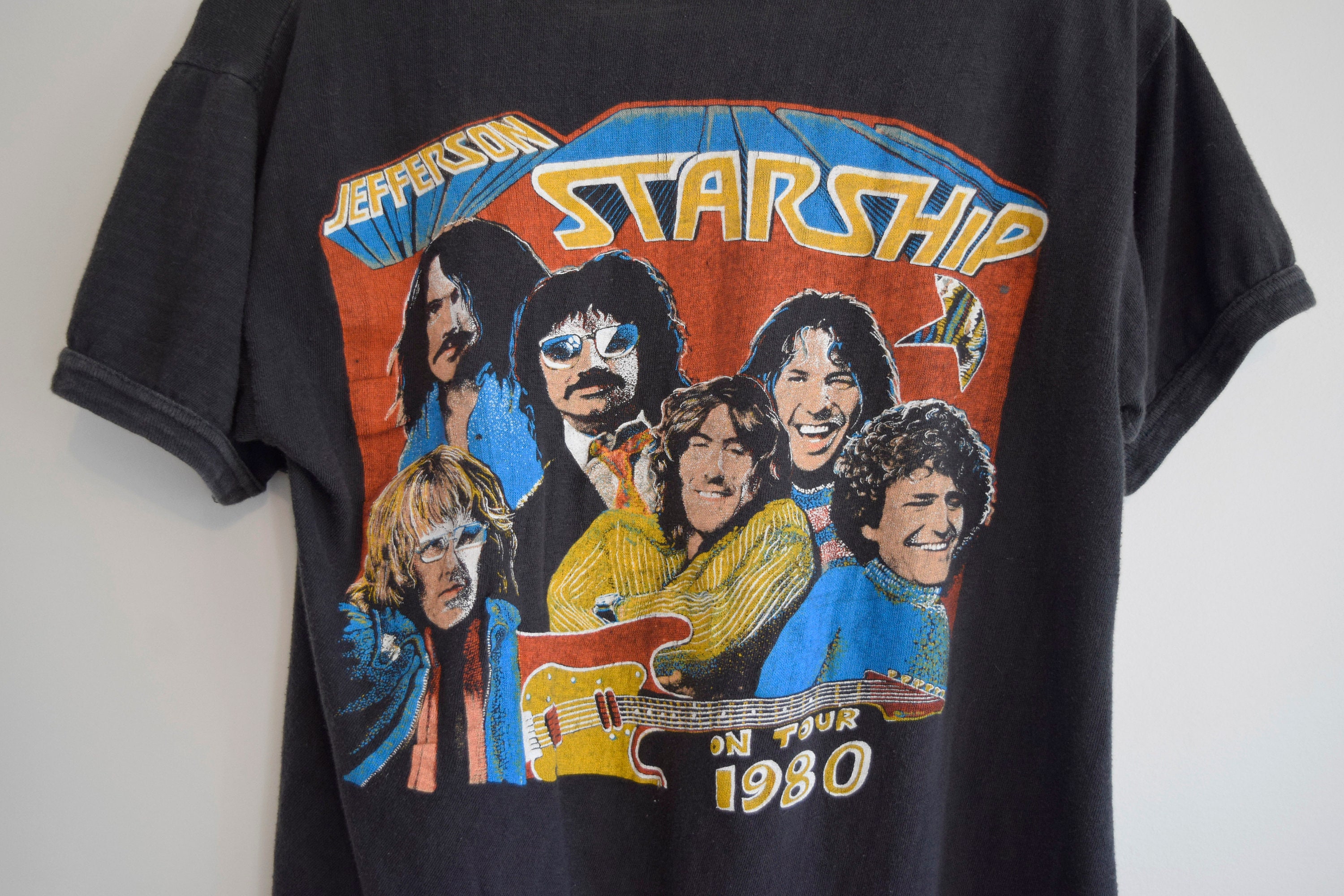 Rare Vintage 1980 Jefferson Starship Tour T-shirt: Double Sided