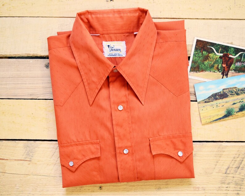 burnt orange dress shirt
