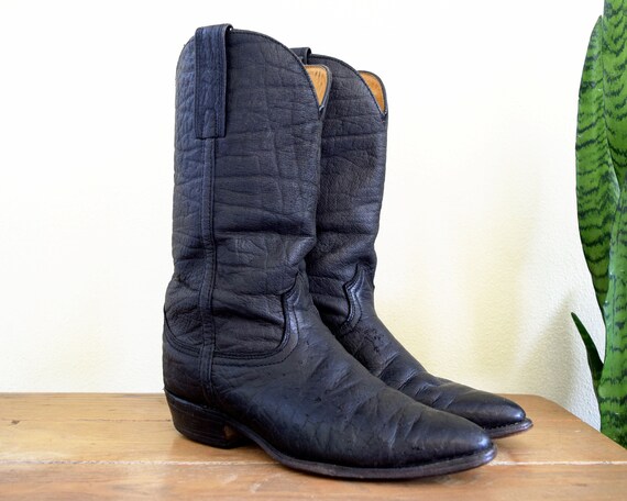 black bullhide cowboy boots