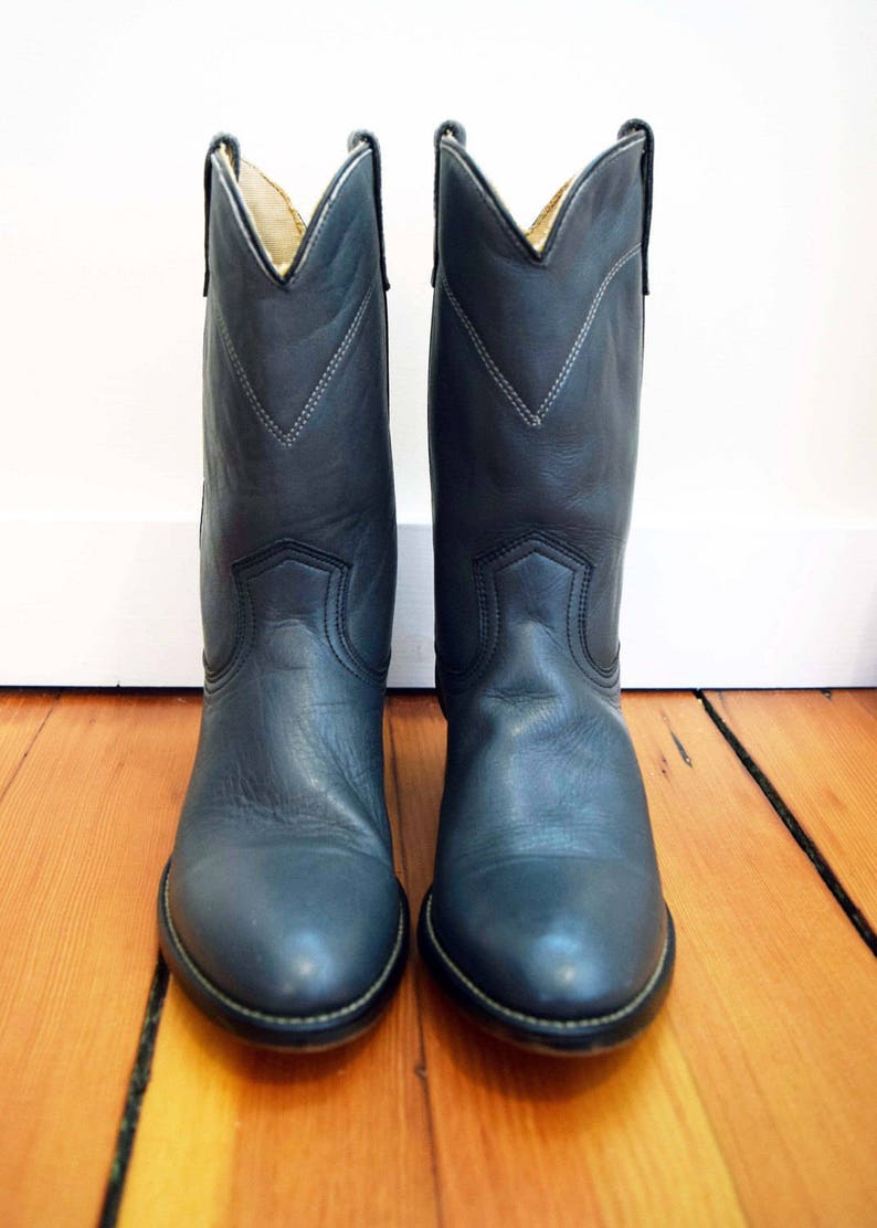 grey roper boots