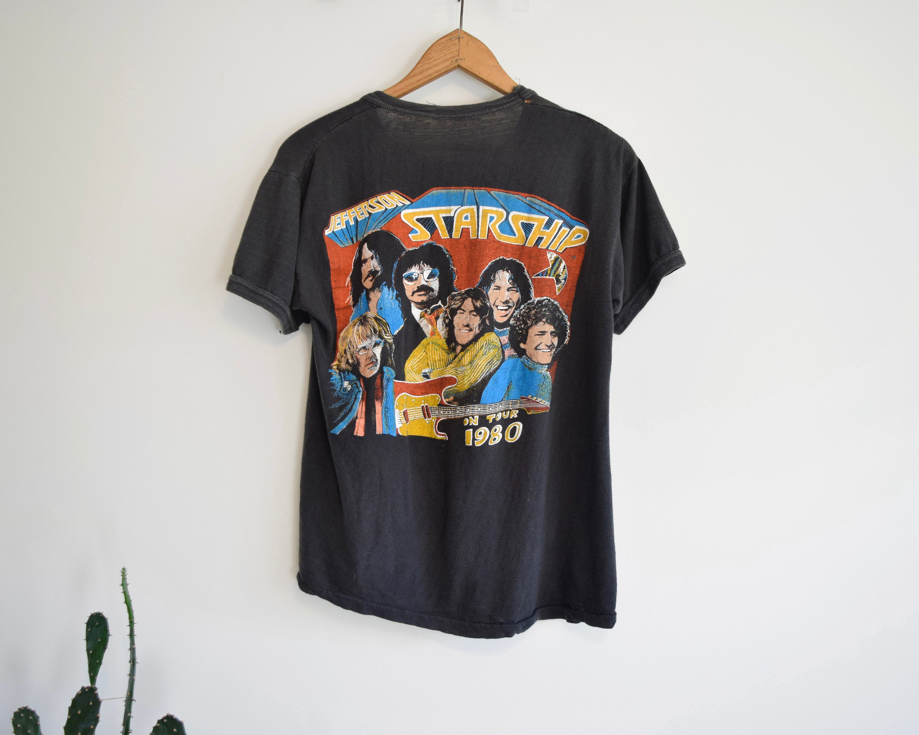 Rare Vintage 1980 Jefferson Starship Tour T-shirt: Double Sided