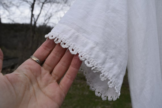 Edwardian White Maxi Nightdress Dress White Cotto… - image 5