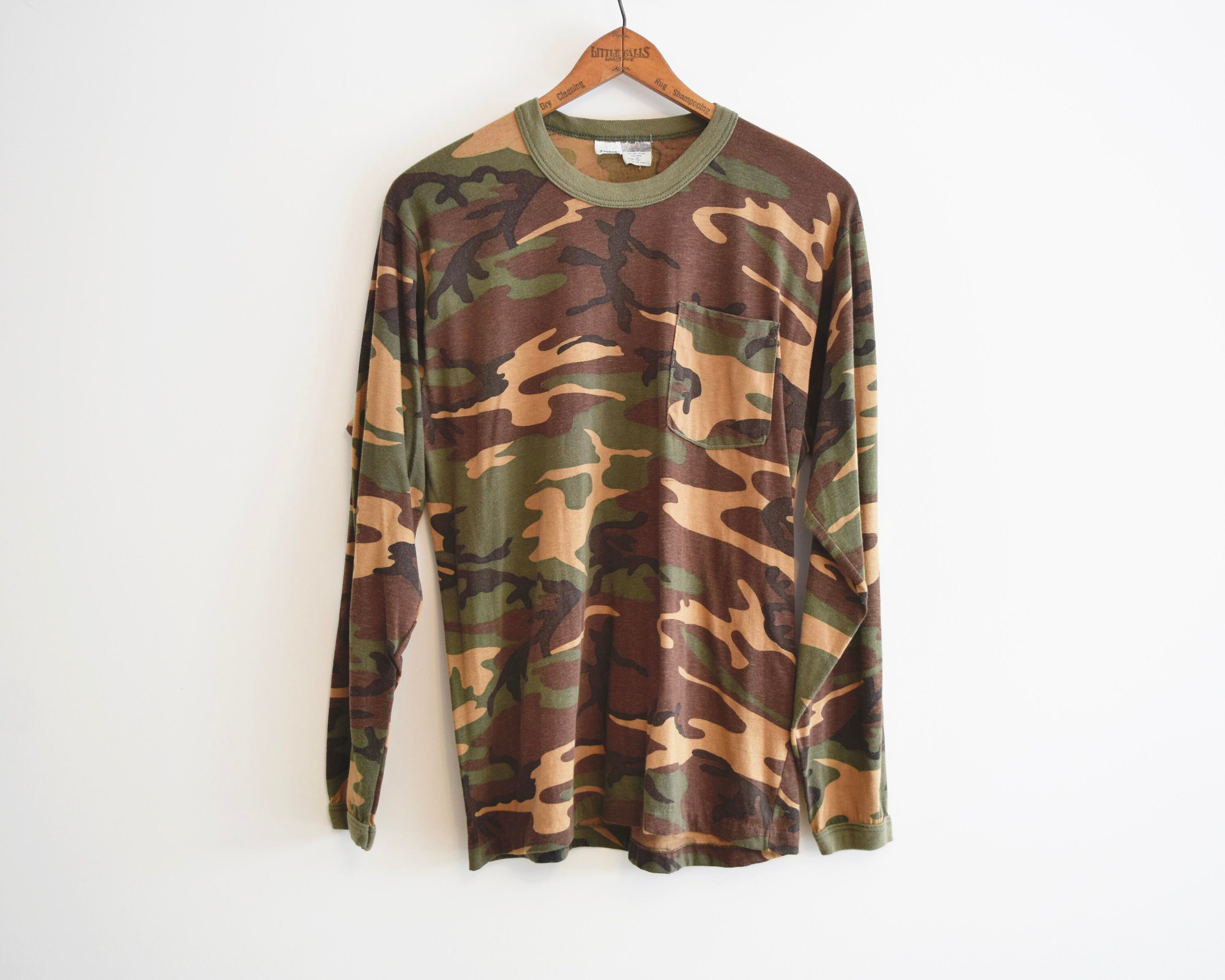 camo ringer tee