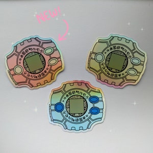 Holographic Digivice Stickers