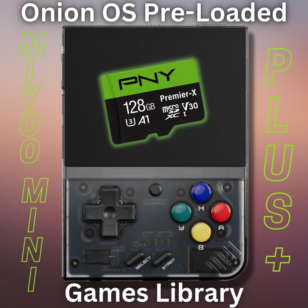 Miyoo Mini Plus & 128GB Micro SD Card With Onion Os/games Etsy