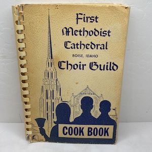 1 Erstes markiertes Kochbuch Boise Idaho Vintage Spiralbindung