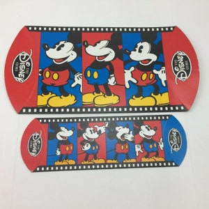 Vintage Disney Store Mickey Mouse Pillow Gift Boxes Set of 2