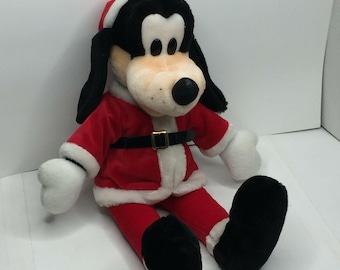 Peluche de Papá Noel de Disney Goofy de 45 cm para Navidad