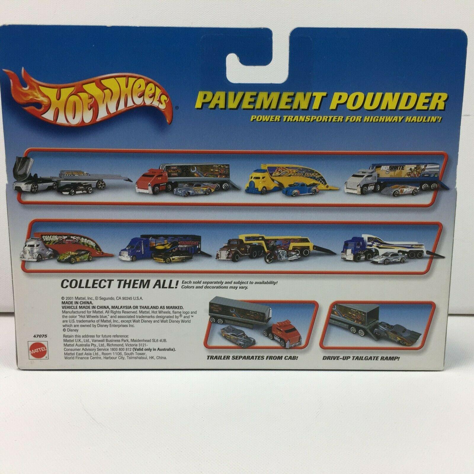 Mattel 2001 Hot Wheels Pavement Pounder Disneyland Resort Hauler