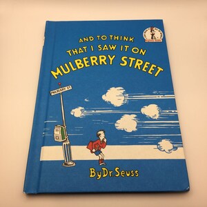 Vintage Out of Print New Dr. Seuss Und zu glauben, dass ich es in der Mulberry Street gesehen habe