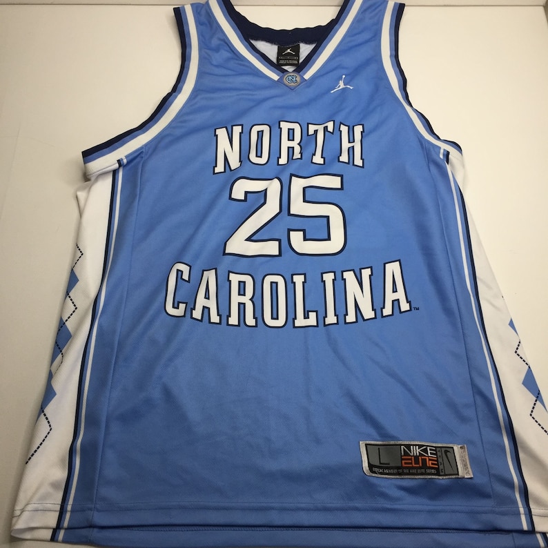 Vintage 90s Nike Men's Jordan North Carolina Tarheels Jersey #25 College NCAA image 1