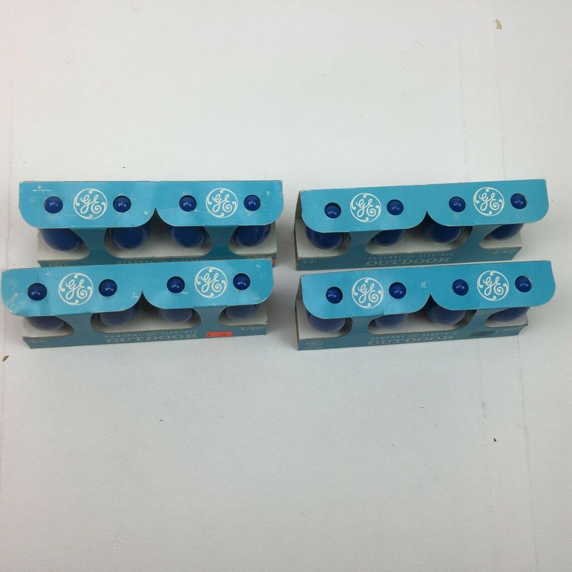 General Electric GE C91/2 Outdoor Christmas Lamps Light Blue Etsy