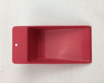Vintage Tupperware cuillère à sucre farine rouge ustensile de cuisine ustensile plat garde-manger sec