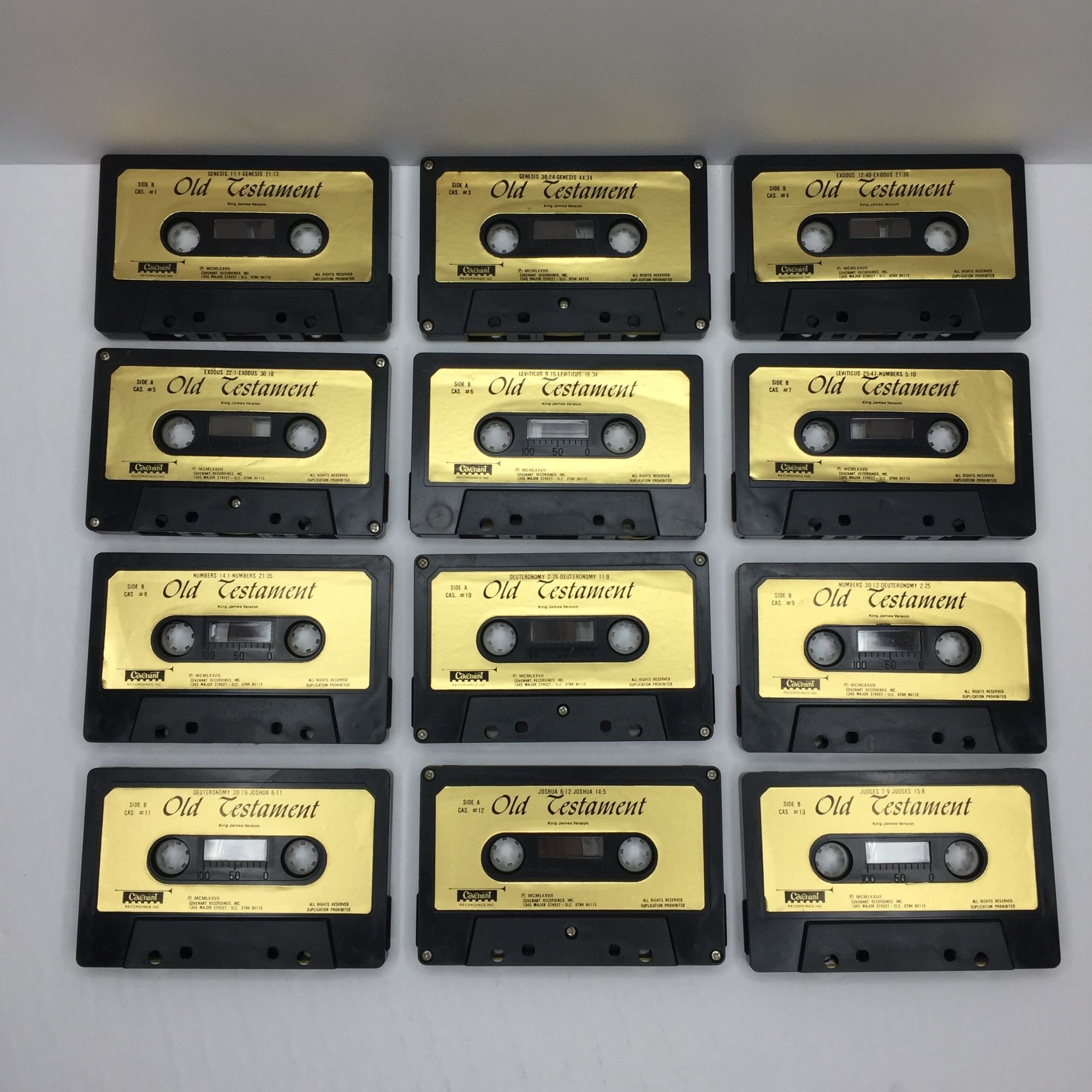 Vintage Covenant Old Testament Audio Tape Cassettes KJV Vol 1 ...