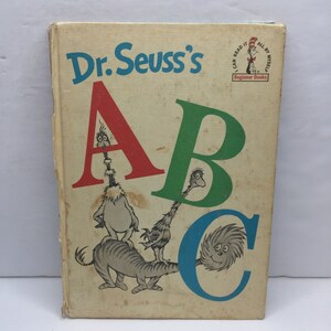 Jahrgang 1963 Dr. Seuss's ABC Classic Kinderbuch Alphabet Lerngedicht