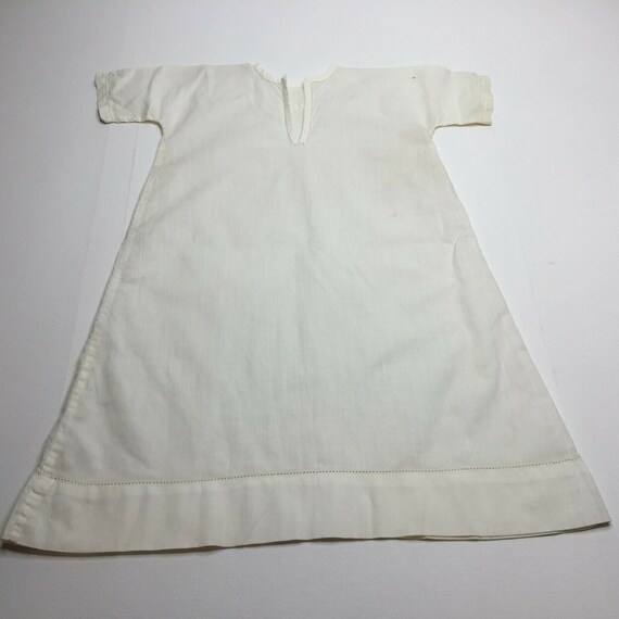 Vintage 30s Christening Long White Gown Dress Bab… - image 6