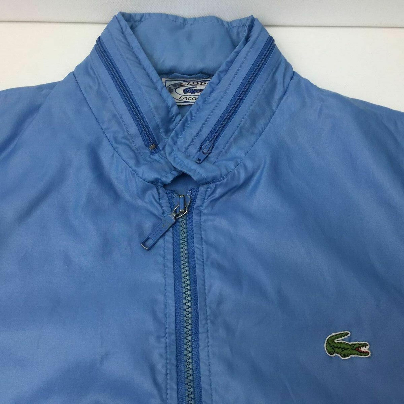 Vintage Izod Lacoste Men's Blue Windbreaker Jacket Etsy