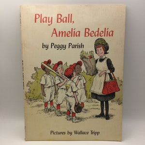 Vintage Scholastic Libro de bolsillo para niños Jugar pelota Amelia Bedelia Béisbol