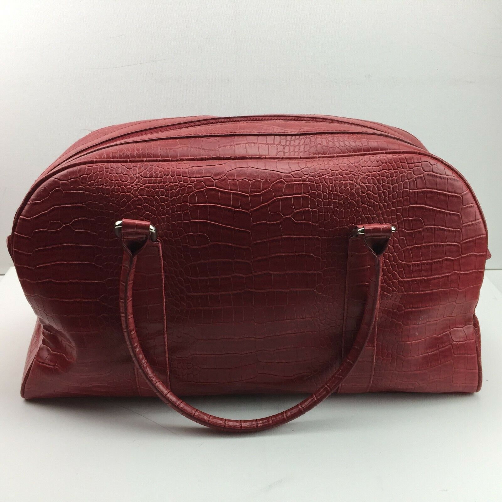 Sac à Main Femme Bath & Body Works – Rouge – Anses En Laine – Hauteur 20 Cm