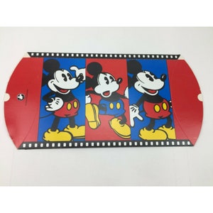 Vintage Disney Store Mickey Mouse Pillow Gift Folding Box