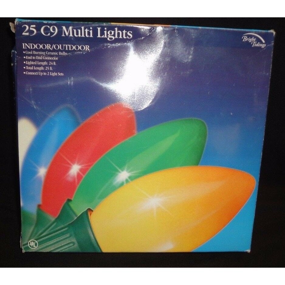 Bright Tidings Christmas Xmas Indoor Outdoor C9 Light Bulb String