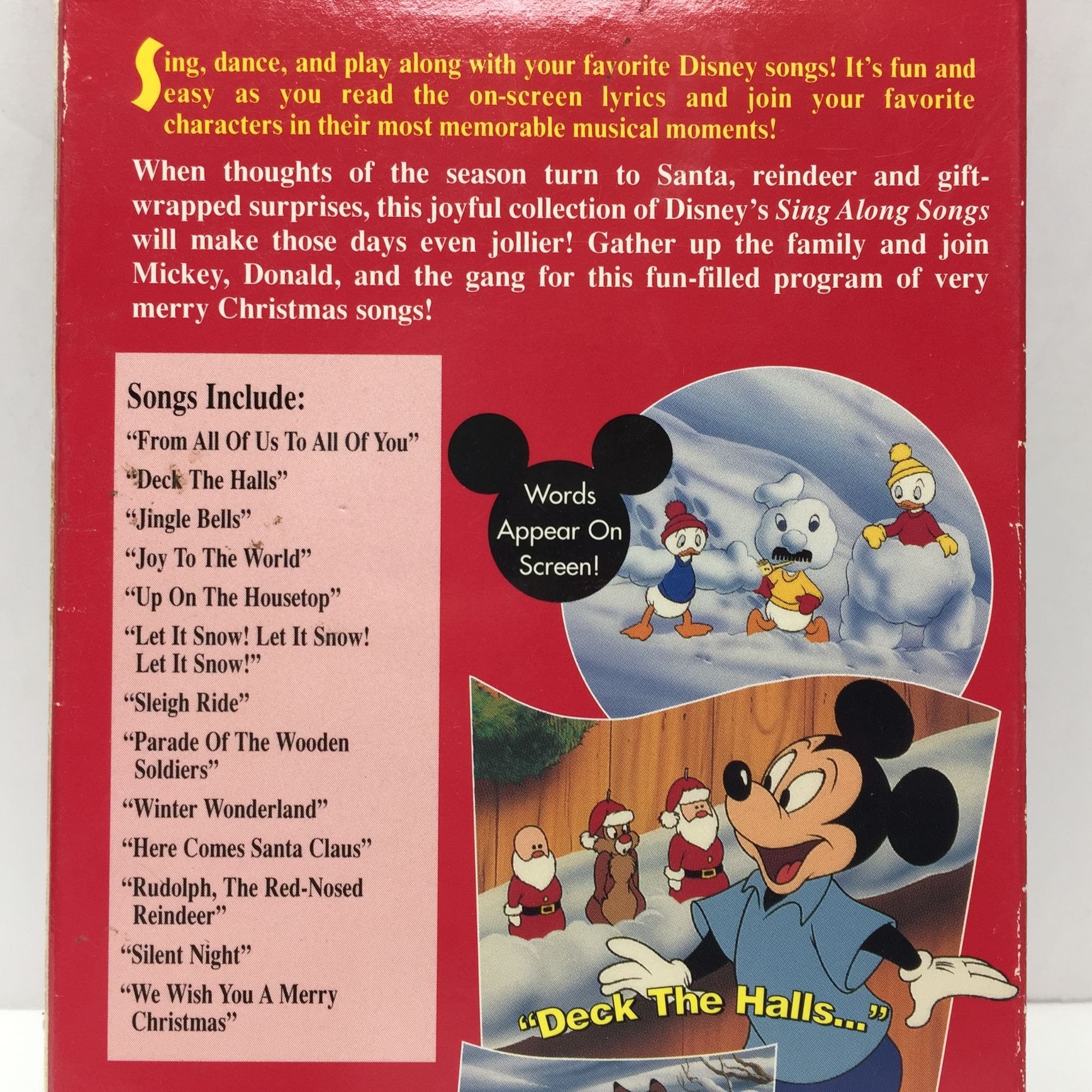 ヴィンテージ セット 6 ディズニーのシング アロング ソング VHS ビー