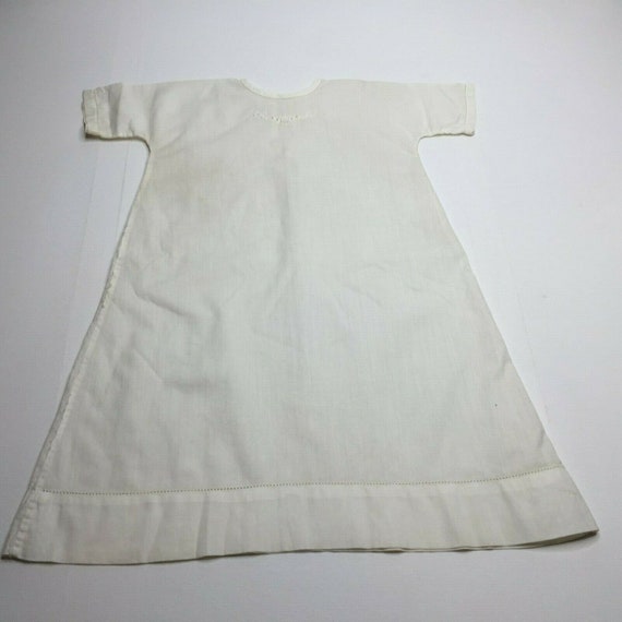 Vintage 30s Christening Long White Gown Dress Bab… - image 1