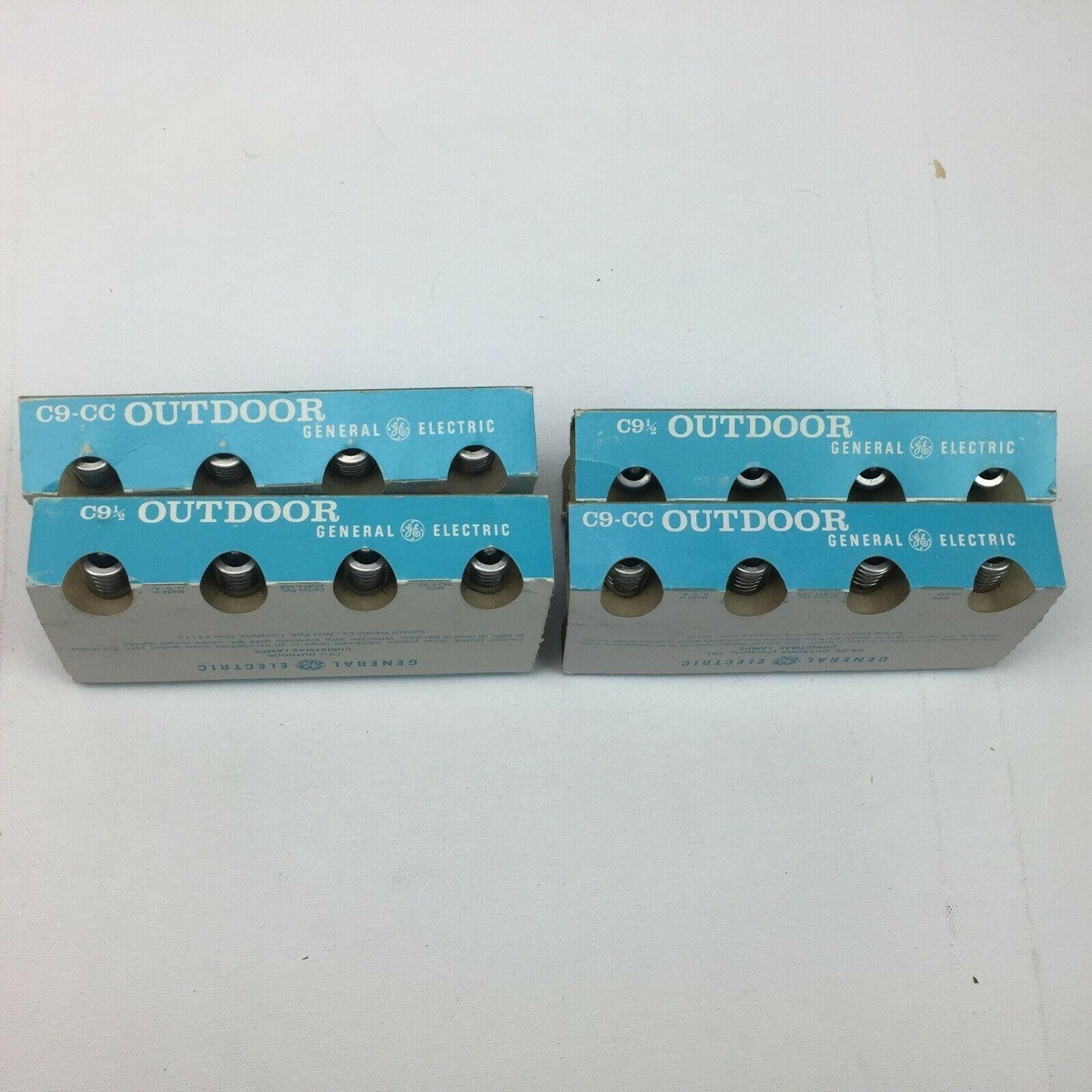 General Electric GE C91/2 Outdoor Christmas Lamps Light Blue Etsy