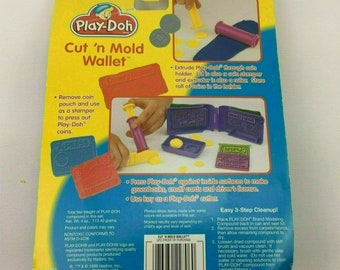 Vintage 90s Play Doh Wallet Cut and Mold Wallet ATM Card Credit