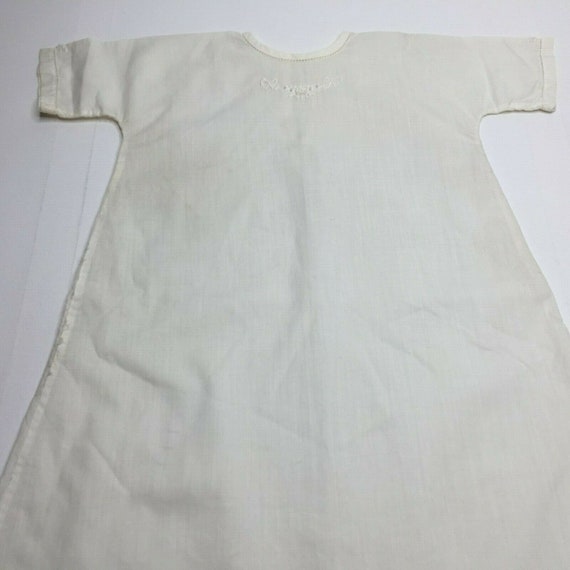 Vintage 30s Christening Long White Gown Dress Bab… - image 2