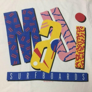 Vintage 90&#39;s Maui Crazy Shirts Hawaii Surfboards Spell Out Size Medium