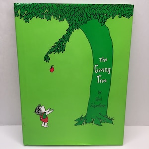 Vintage Kids The Giving Tree Shel Silverstein Hardcover Book With Dust Jacket