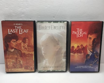 LDS VHS Tapes Lot 3 The Last Leaf Easter Dream Prodigal Son Inspirational Family LDS