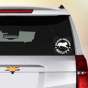 Belgian Sheepdog | Dog Agility Car Decal 5&quot;