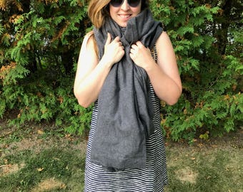 Sterling Blanket Scarf - Grey