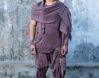 Gien Bamboo Cape Wrap Mauve: Cyberpunk Dystopisk Mode