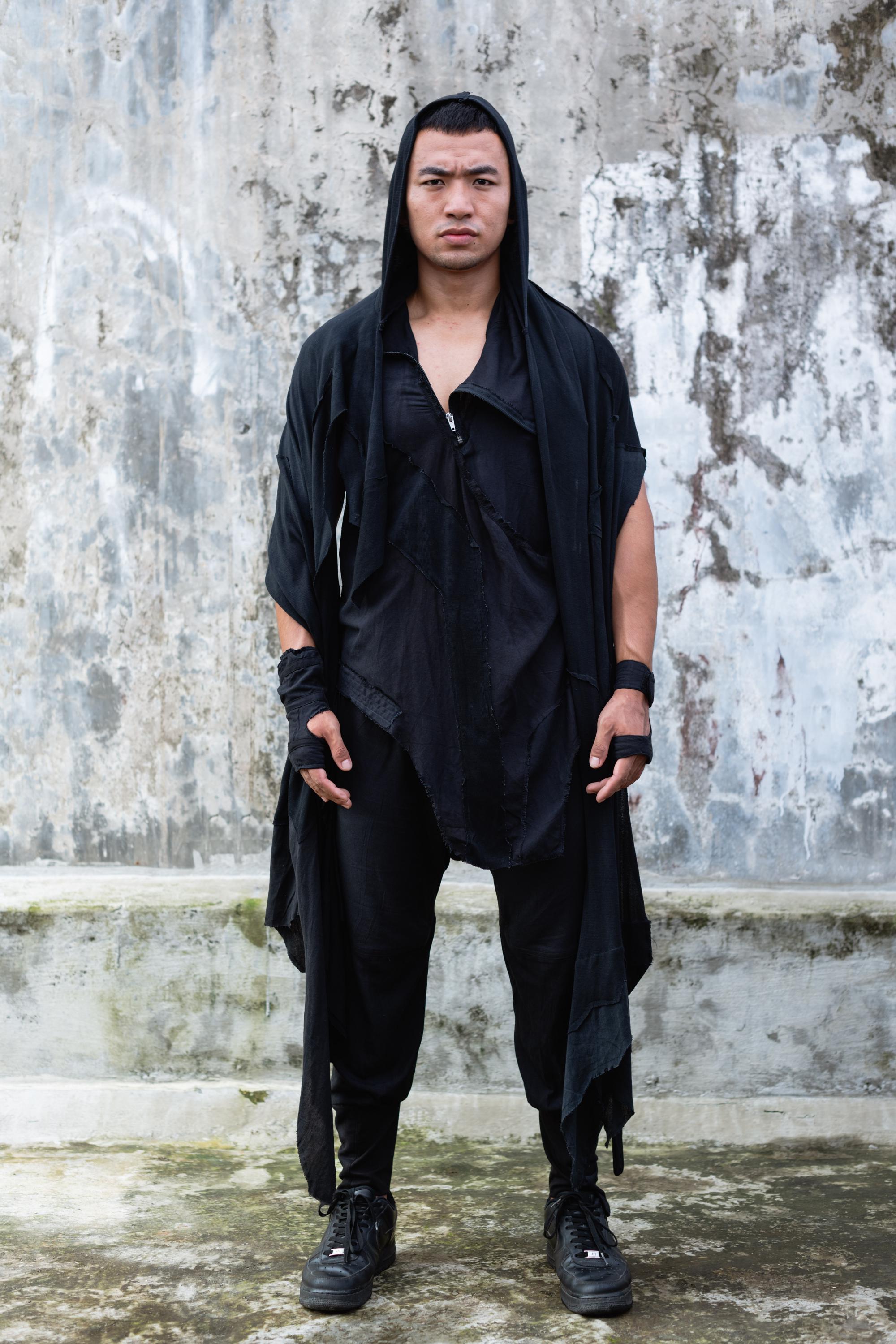 Yurushi Mens Drop Crotch Harem Pants | Burning Man Pants | Samurai