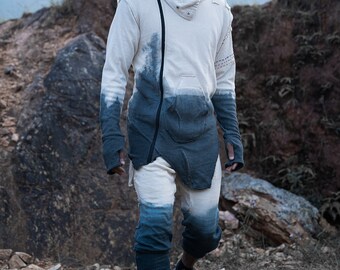 Dyed Grey Ninja Sweatpants: Urban Streetwear Jogger Pants