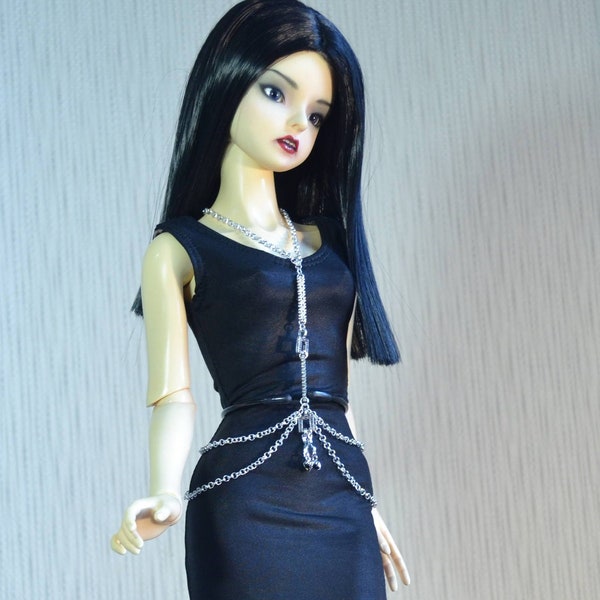 Dress and necklace for bjd dolls girls 60cm, smart dolls, SD, 1/3 SD, SD16, SD13